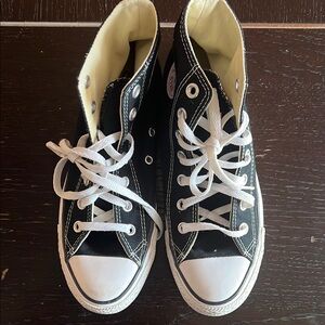 Converse Black and White High-Top Sneakers
